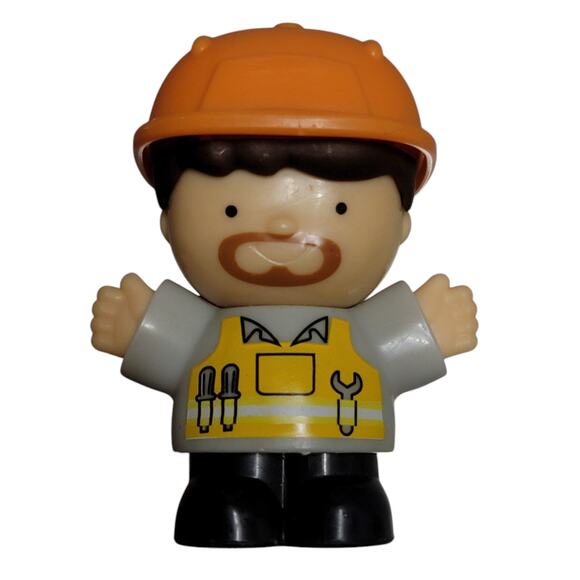 Playgo Mini Wheels Figures Lot of 3 Firefighter Construction Waste Management - Picture 2 of 7